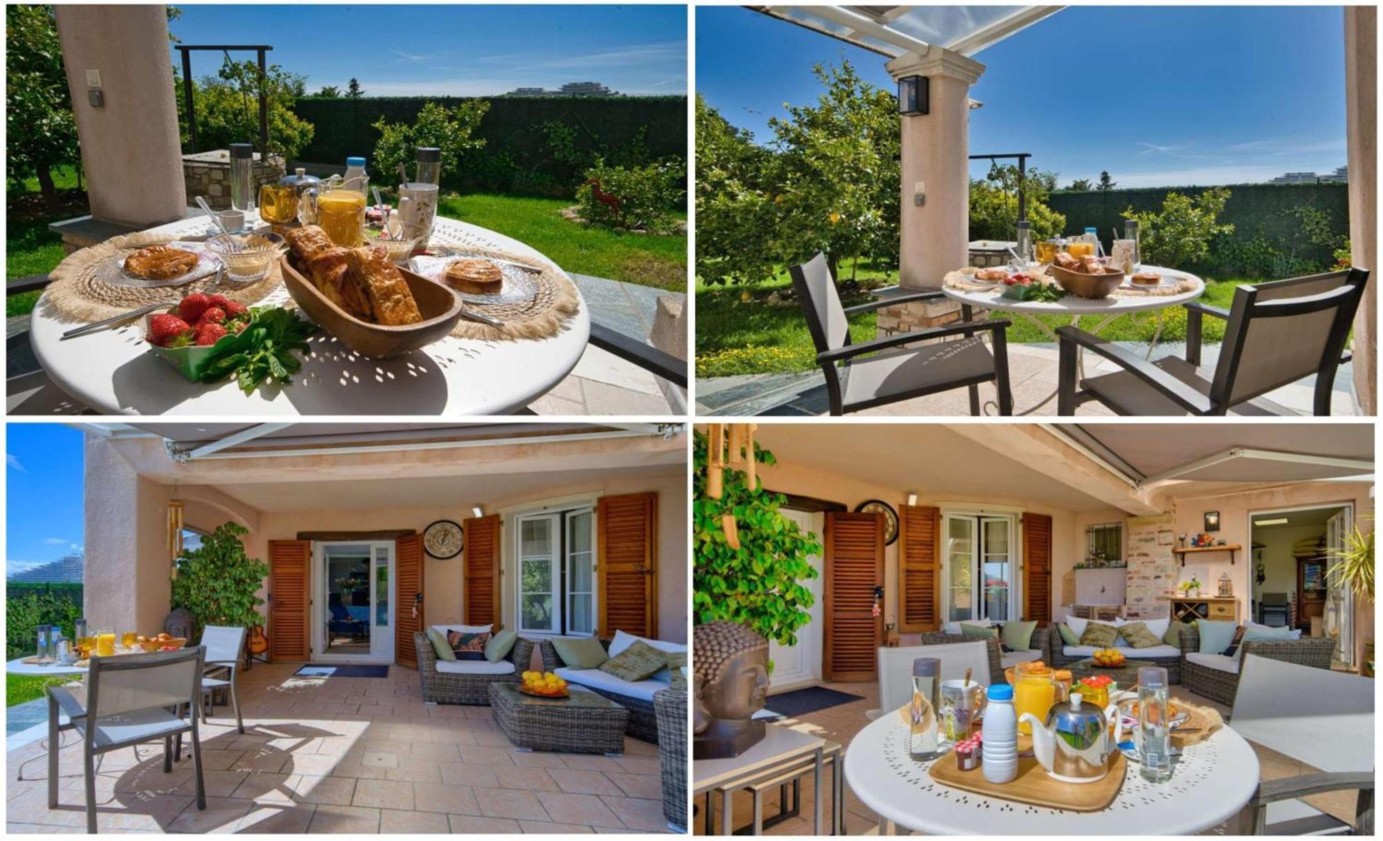 Elegant-cosy 2p55m2 Dans Bas De Provencale ! * Villeneuve-Loubet